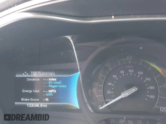2016 Ford Fusion Energi SE Luxury with VIN 3FA6P0PU3GR166009, listed as a IAAI auction lot 41626623 with 133,596 mi miles. Bid and sale history available at carsss.com. Image 7.