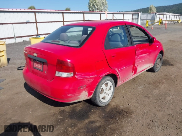 2005 Chevrolet Aveo LS with VIN KL1TD52685B441524, listed as a IAAI auction lot 42111533 with 112,641 mi miles and . Bid and sale history available at DreamBid. Image 4.