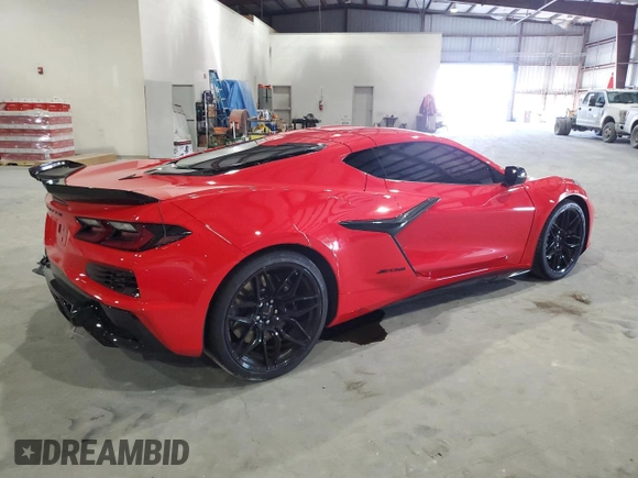 2023 Chevrolet Corvette 1LZ with VIN 1G1YD2D30P5602605, listed as a Copart auction lot 86160944 with 3,214 mi miles and Salvage Title. Bid and sale history available at DreamBid. Image 3.