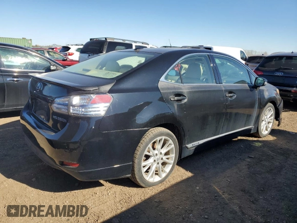 2010 Lexus HS with VIN JTHBB1BA2A2000696, listed as a Copart auction lot 78644774 with 127,865 mi miles and Clean Title. Bid and sale history available at carsss.com. Image 3.
