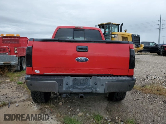 2008 Ford F-350 XL with VIN 1FTWW31R08EA89347, listed as a Copart auction lot 53698825 with 148,489 mi miles and Salvage title. Bid and sale history available at DreamBid. Image 6.