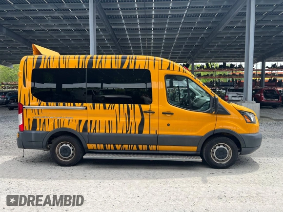 2017 Ford Transit XL with VIN 1FDZK1CM2HKA84579, listed as a Copart auction lot 59704095 with 75,943 mi miles and Salvage title. Bid and sale history available at DreamBid. Image 2.
