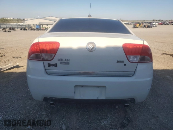 2010 Mercury Milan Premier with VIN 3MEHM0JG0AR653060, listed as a Copart auction lot 52223325 with 237,290 mi miles and Salvage Title. Bid and sale history available at DreamBid. Image 6.