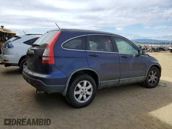 2007 Honda CR-V EX-L with VIN JHLRE48757C020354, listed as a Copart auction lot 49921635 with Not Provided miles and Clean Title. Bid and sale history available at carsss.com. Image 3.