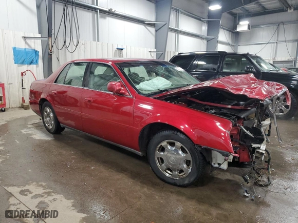 2002 Cadillac DeVille with VIN 1G6KD54Y02U238956, listed as a Copart auction lot 82229334 with 0 mi miles and Salvage Title. Bid and sale history available at carsss.com. Image 4.