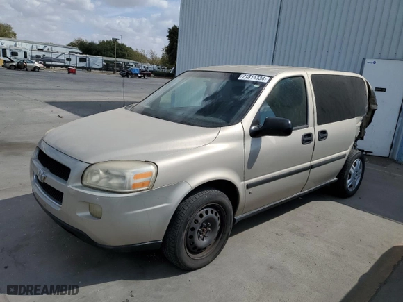 2007 Chevrolet Uplander LS with VIN 1GNDU23W27D194011, listed as a Copart auction lot 71814334 with NaN miles and Salvage Title. Bid and sale history available at carsss.com. Image 1.