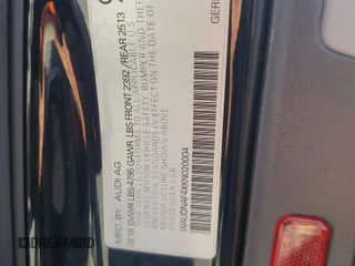 2019 Audi A4 Premium z VIN WAUDNAF4XKN020004, wystawiony jako Copart lot #53368965 z przebiegiem 42 256 mil mil oraz Szkoda całkowita • Salvage title. Historia ofert i sprzedaży dostępna na DreamBid. Obrazek 13.
