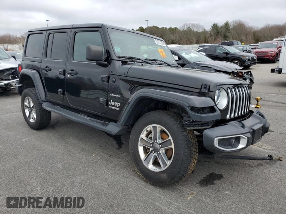 2020 Jeep Wrangler Unlimited Sahara with VIN 1C4HJXEN2LW269616, listed as a Copart auction lot 49886245 with 0 mi miles and Clean Title. Bid and sale history available at carsss.com. Image 4.