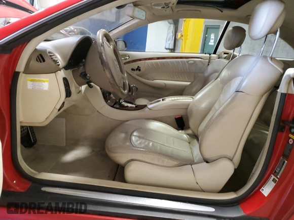 2007 Mercedes-Benz CLK-Class 3.5L with VIN WDBTJ56H87F225518, listed as a Copart auction lot 75722714 with 101,173 mi miles and Salvage Title. Bid and sale history available at carsss.com. Image 7.
