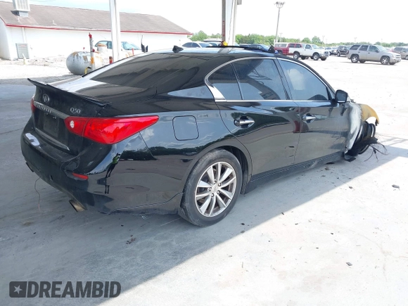 2015 Infiniti Q50 Premium with VIN JN1BV7AP6FM341373, listed as a IAAI auction lot 42216071 with Not provided miles and . Bid and sale history available at DreamBid. Image 4.