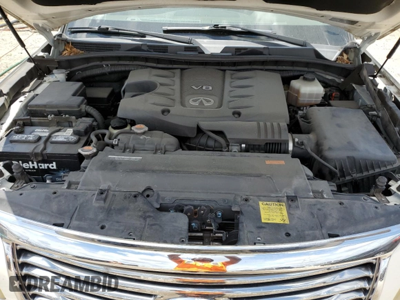 2014 Infiniti QX80 with VIN JN8AZ2NF4E9555558, listed as a Copart auction lot 54570895 with 123,433 mi miles and Salvage title. Bid and sale history available at DreamBid. Image 12.