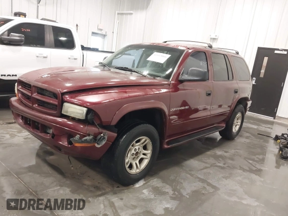 2001 Dodge Durango with VIN 1B4HS28N81F520385, listed as a IAAI auction lot 41513066 with 197,701 mi miles. Bid and sale history available at carsss.com. Image 2.