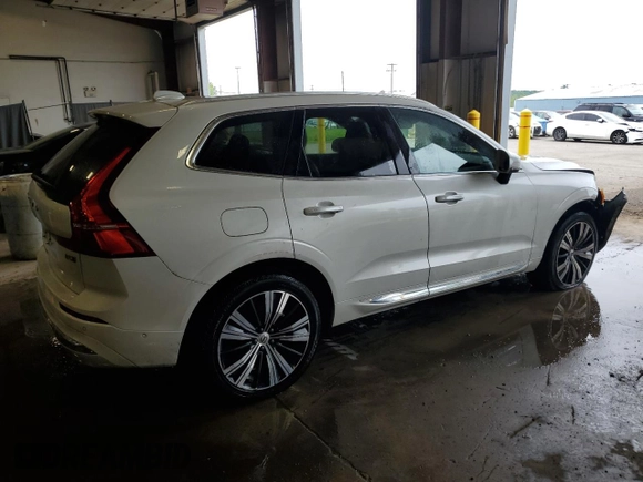 2022 Volvo XC60 Inscription with VIN YV4L12RL2N1083576, listed as a Copart auction lot 57669655 with 40,764 mi miles and Salvage title. Bid and sale history available at DreamBid. Image 3.