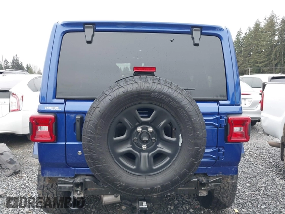 2019 Jeep Wrangler Unlimited Sahara with VIN 1C4HJXEG2KW609315, listed as a IAAI auction lot 41144404 with 55,266 mi miles and . Bid and sale history available at DreamBid. Image 16.