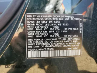 2021 Volkswagen Atlas SEL with VIN 1V2ER2CA5MC528910, listed as a Copart auction lot 51993755 with 146,802 mi miles and Salvage title. Bid and sale history available at DreamBid. Image 13.
