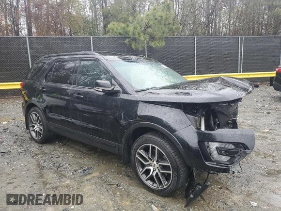 2017 Ford Explorer Sport with VIN 1FM5K8GT9HGB38228, listed as a Copart auction lot 44203005 with Not Provided miles and Salvage Title. Bid and sale history available at carsss.com. Image 4.