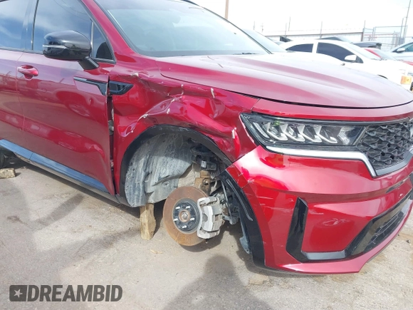 2023 Kia Sorento S with VIN 5XYRL4LCXPG188008, listed as a IAAI auction lot 41795447 with 36,843 mi miles and . Bid and sale history available at DreamBid. Image 6.
