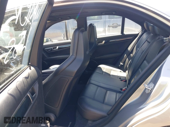 2012 Mercedes-Benz C 63 AMG with VIN WDDGF7HB2CA733599, listed as a IAAI auction lot 42094388 with 81,287 mi miles and . Bid and sale history available at carsss.com. Image 8.