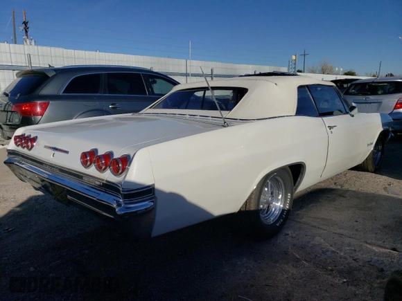 1965 Chevrolet Impala with VIN 166675T165950, listed as a Copart auction lot 82864494 with 91,223 mi miles and Non repairable. Bid and sale history available at DreamBid. Image 3.