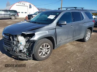 2019 Chevrolet Traverse LT Cloth with VIN 1GNEVGKW5KJ261159, listed as a IAAI auction lot 41745756 with 116,537 mi miles. Bid and sale history available at carsss.com. Image 2.