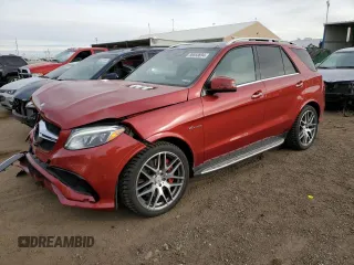 2016 Mercedes-Benz GLE 63 S AMG with VIN 4JGDA7FB8GA695540, listed as a Copart auction lot 86668694 with 62,580 mi miles and Salvage title. Bid and sale history available at DreamBid. Image 1.