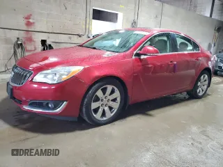 2015 Buick Regal Premium I with VIN 2G4GN5EX9F9279493, listed as a Copart auction lot 62714775 with 76,443 mi miles and Clean title. Bid and sale history available at DreamBid. Image 1.
