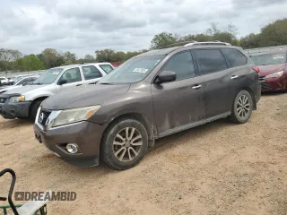2015 Nissan Pathfinder Platinum with VIN 5N1AR2MN7FC713850, listed as a Copart auction lot 50427035 with 212,777 mi miles and Clean Title. Bid and sale history available at DreamBid. Image 1.