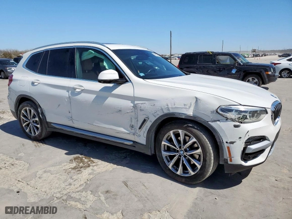 2019 BMW X3 xDrive30i with VIN 5UXTR9C59KLP84208, listed as a Copart auction lot 49523445 with 117,373 mi miles and Salvage Title. Bid and sale history available at carsss.com. Image 4.