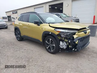 2023 Toyota Corolla Cross Hybrid S with VIN 7MUFBABGXPV014649, listed as a IAAI auction lot 42551732 with 22,125 mi miles and . Bid and sale history available at DreamBid. Image 1.