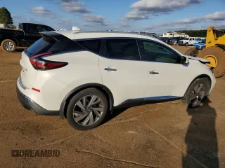 2020 Nissan Murano SL with VIN 5N1AZ2CJXLN126458, listed as a Copart auction lot 43722805 with 135,451 mi miles and Salvage title. Bid and sale history available at DreamBid. Image 3.
