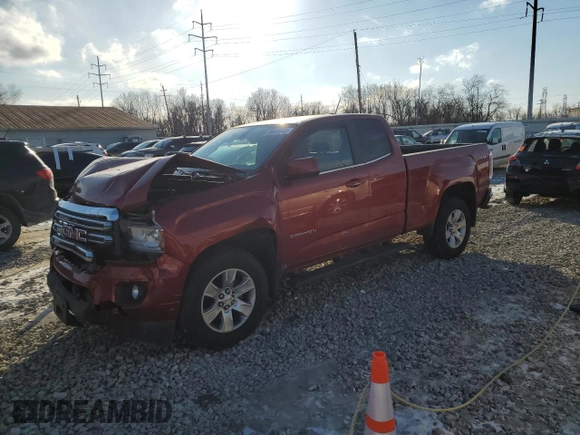 2015 GMC Canyon 4WD SLE with VIN 1GTH6BE3XF1180185, listed as a Copart auction lot 89046915 with 0 mi miles and Salvage Title. Bid and sale history available at carsss.com. Image 1.