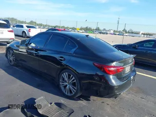 2019 Infiniti Q50 Luxe with VIN JN1EV7AP7KM516656, listed as a IAAI auction lot 42695766 with 100,206 mi miles and . Bid and sale history available at DreamBid. Image 3.