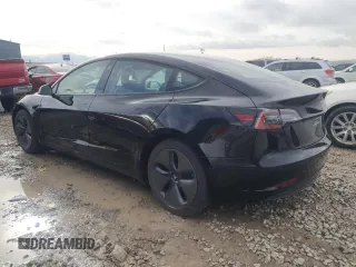 2021 Tesla Model 3 Standard Range Plus with VIN 5YJ3E1EA8MF100148, listed as a Copart auction lot 51499925 with 0 mi miles and Clean Title. Bid and sale history available at carsss.com. Image 2.