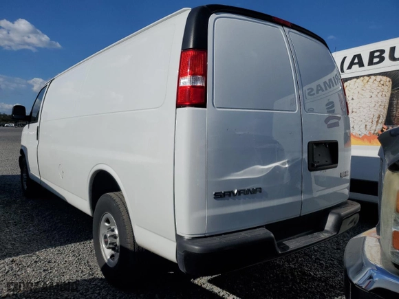2023 GMC Savana Cargo Van with VIN 1GTW7BFP5P1106258, listed as a Copart auction lot 84307974 with 34,638 mi miles and Non Repairable. Bid and sale history available at carsss.com. Image 6.