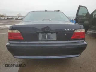 2000 BMW 7 Series 740iA with VIN WBAGG8345YDN76725, listed as a Copart auction lot 78261524 with 0 mi miles and Salvage Title. Bid and sale history available at carsss.com. Image 6.