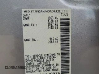 2023 Nissan Altima SV z VIN 1N4BL4DV7PN330976, wystawiony jako Copart lot #56549885 z przebiegiem 40 420 mil mil oraz Szkoda całkowita • Salvage title. Historia ofert i sprzedaży dostępna na DreamBid. Obrazek 13.