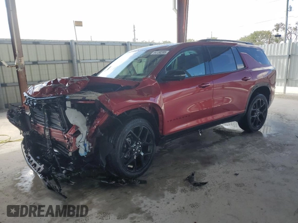 2024 Chevrolet Traverse AWD RS with VIN 1GNEVLKS6RJ237498, listed as a Copart auction lot 44130205 with 0 mi miles and Salvage Title. Bid and sale history available at carsss.com. Image 1.