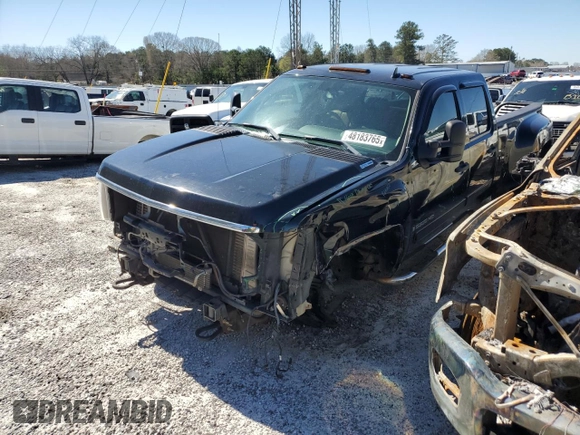 2008 Chevrolet Silverado 3500HD DRW LTZ with VIN 1GCJK33658F111202, listed as a Copart auction lot 48183765 with 124,859 mi miles and Salvage Title. Bid and sale history available at carsss.com. Image 1.