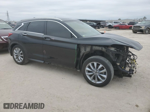 2019 Infiniti QX50 Pure with VIN 3PCAJ5M3XKF137423, listed as a Copart auction lot 41875765 with 27,757 mi miles and Salvage title. Bid and sale history available at DreamBid. Image 4.