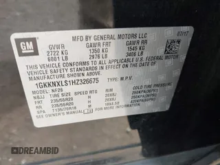 2017 GMC Acadia Denali z VIN 1GKKNXLS1HZ326675, wystawiony jako IAAI lot #42425835 z przebiegiem 74 576 mil mil oraz . Historia ofert i sprzedaży dostępna na DreamBid. Obrazek 9.