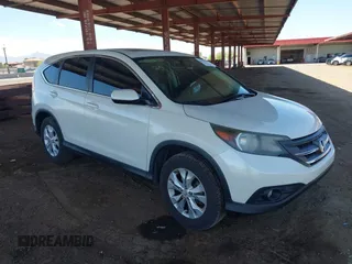 2014 Honda CR-V EX z VIN 5J6RM4H55EL059788, wystawiony jako IAAI lot #42022975 z przebiegiem 131 359 mil mil oraz . Historia ofert i sprzedaży dostępna na DreamBid. Obrazek 1.