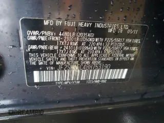 2011 Subaru Forester X Limited with VIN JF2SHAFC4BH753190, listed as a Copart auction lot 57217885 with 108,408 mi miles and Salvage title. Bid and sale history available at DreamBid. Image 14.