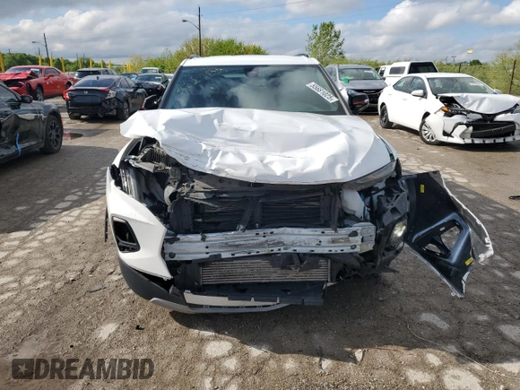 2022 Chevrolet Blazer LT with VIN 3GNKBCR44NS134043, listed as a Copart auction lot 55681025 with 61,590 mi miles and Salvage title. Bid and sale history available at DreamBid. Image 5.