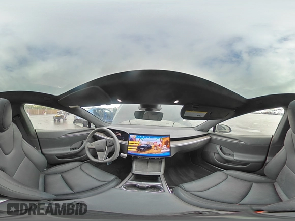 2024 Tesla Model S with VIN 5YJSA1E54RF536092, listed as a Copart auction lot 85934334 with 11,451 mi miles and Salvage title. Bid and sale history available at DreamBid. Image 12.