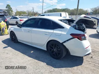 2025 Honda Civic Sport with VIN 2HGFE2F57SH513336, listed as a IAAI auction lot 41689790 with 8,777 mi miles and . Bid and sale history available at carsss.com. Image 3.