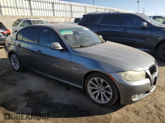 2011 BMW 3 Series 328i with VIN WBAPH5G50BNM73485, listed as a Copart auction lot 46947395 with 123,827 mi miles and Salvage Title. Bid and sale history available at carsss.com. Image 4.