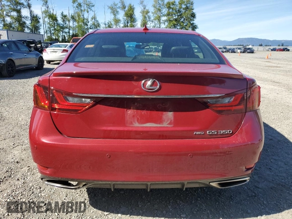 2013 Lexus GS 350 with VIN JTHCE1BL0D5004181, listed as a Copart auction lot 55527715 with 84,303 mi miles and Salvage Title. Bid and sale history available at DreamBid. Image 6.