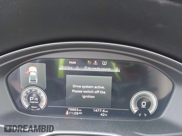 2021 Audi Q5 Premium Plus with VIN WA1BAAFY5M2013887, listed as a IAAI auction lot 41569563 with 79,663 mi miles and . Bid and sale history available at DreamBid. Image 7.