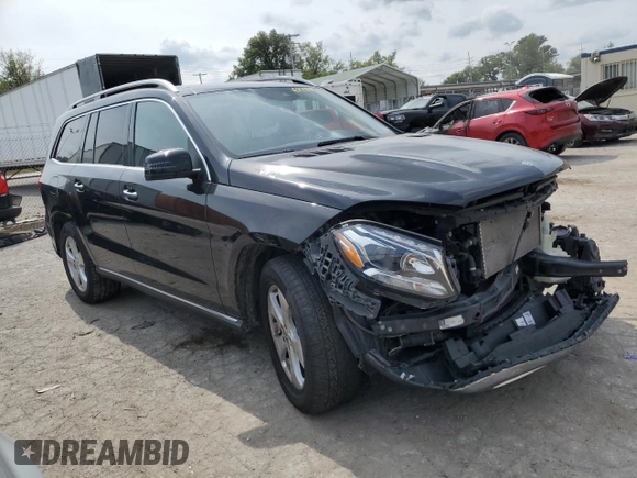 2019 Mercedes-Benz GLS 450 with VIN 4JGDF6EE5KB221135, listed as a Copart auction lot 69714564 with 99,394 mi miles and Salvage Title. Bid and sale history available at DreamBid. Image 4.