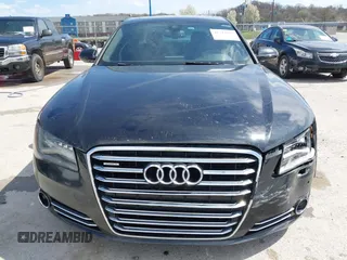 2012 Audi A8 L with VIN WAURVAFD5CN038949, listed as a IAAI auction lot 41914575 with 85,634 mi miles. Bid and sale history available at carsss.com. Image 12.